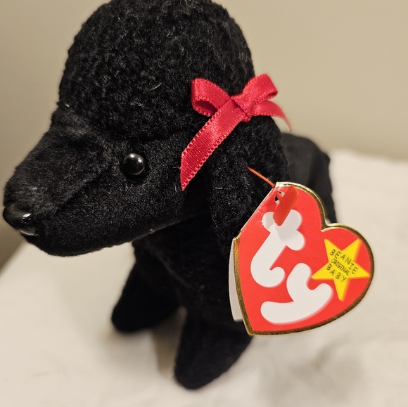 New with tags Ty Beanie Babies  1997 black poodle Gigi - Picture 7 of 12
